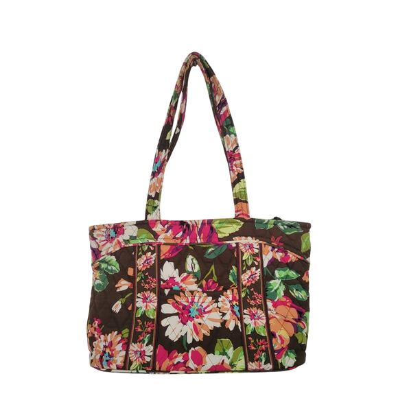 Vera Bradley‎ English Rose Shoulder Bag Floral Quilted Lined Pockets Retired - Picture 1 of 9